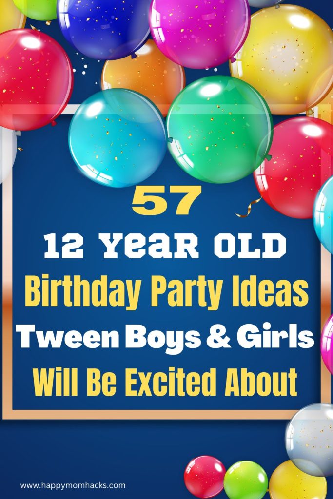 Awesome Birthday Party Ideas for 12 Year Olds. Fun games & activites Tween will actually want to do. #tween #tweens #kids #birthday #kidsbirthday #birthdayparty #partygames #birthdayboy #Parents #parenting #moms buff.ly/40h3K3g