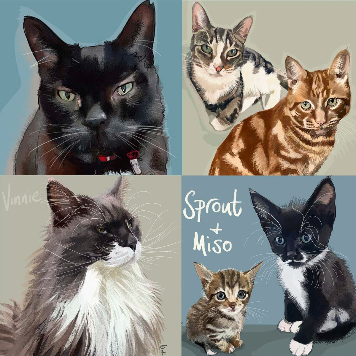 My commission book for 2023 is now open 💥❤️🐾.

#theperfectgift #makesomeonesmile #petportrait #higgledyink