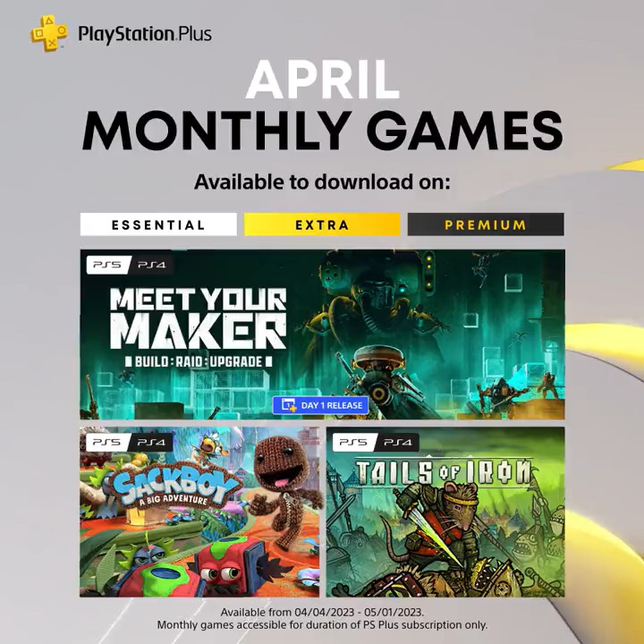 PlayStation Plus Extra - April 2023 (PS+) 