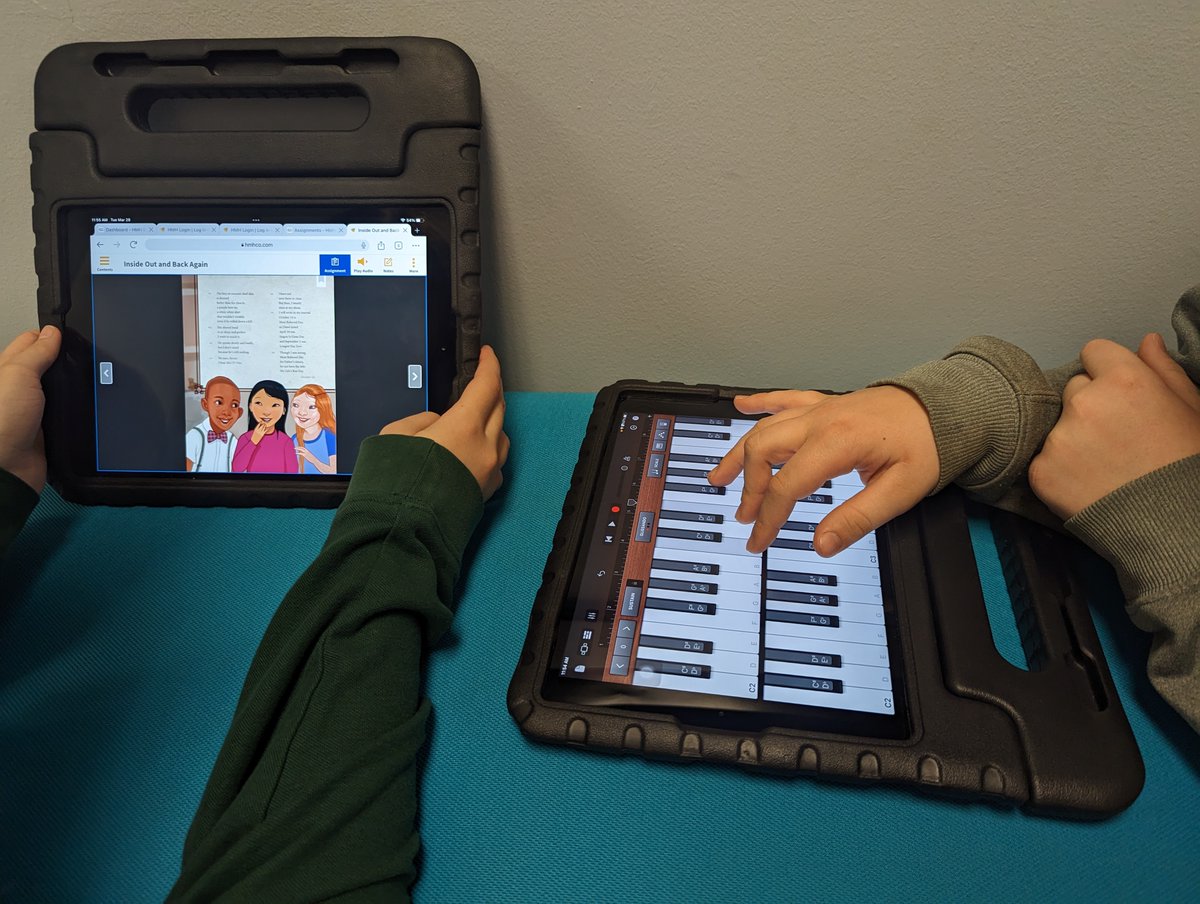 After learning about elements of poetry, learners used #GarageBand to add music and/or sound effects to their recorded poem to emphasize the rhythm and theme.

#AppleEDUchat #EveryoneCanCreate #AppleTeacher #AppleLearningCoach #AppleDistinguishedSchools