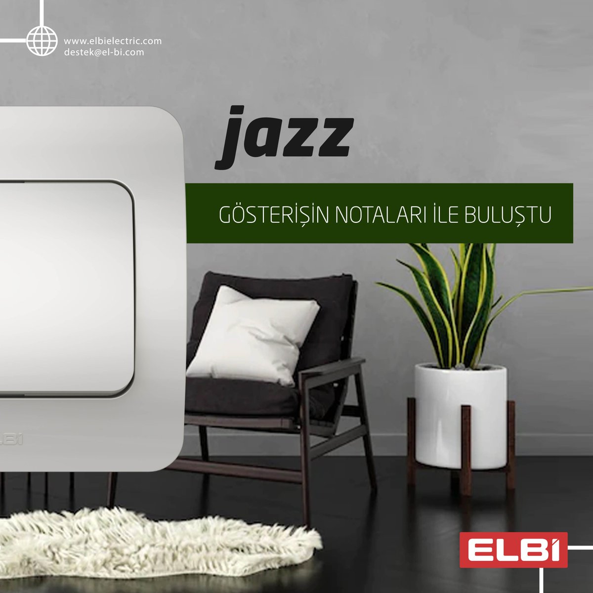 Sadeliğin ritmi gösterişin notaları ile buluştu.

#elbi #elbielektrik #elektrik #jazz #anahtar #priz #anahtarpriz #dekorasyon #evdekorasyon #ofisdekorasyon #minimalizm #içmimar