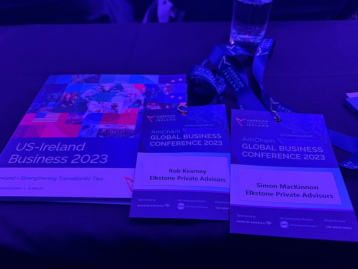 Elkstone_'s tweet photo. Rob Kearney &amp; Simon MacKinnon of Elkstone attended the AmCham Global Business Conference of 2023🇺🇸 🇮🇪

A panel of experts discussed subjects including Innovation, Talent strategy, and Future Investment Opportunities for Ireland 💡

#Elkstone #RealEstate #IrelandsInvestmentPartner https://t.co/GWrxzYGfIx