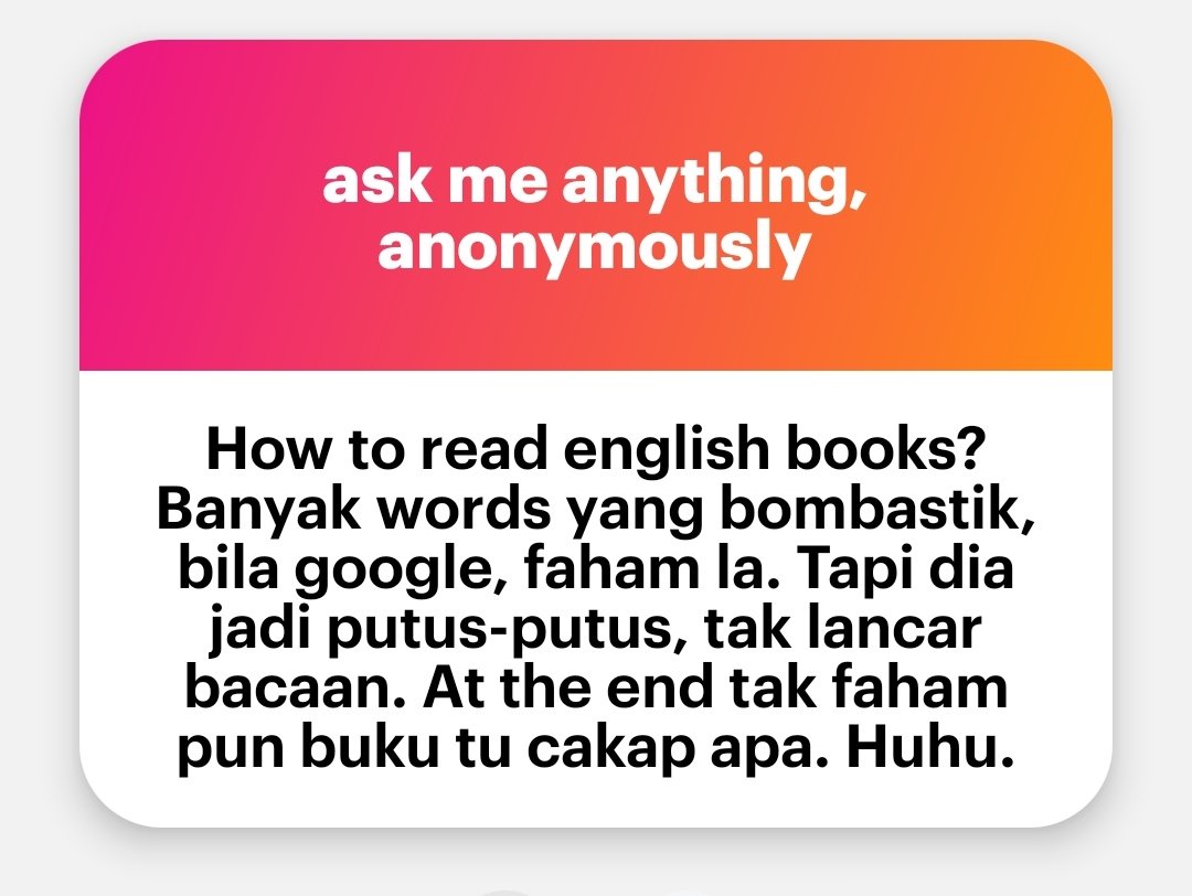 ImanDanialHakim's tweet photo. Saya pernah berada dalam situasi ini dulu. 

Ini memang SOALAN PALING FAMOUS, selalu saya dapat.

Dan thread bawah ini adalah jawapannya 👇🏻 https://t.co/4r1ax6NnJu
