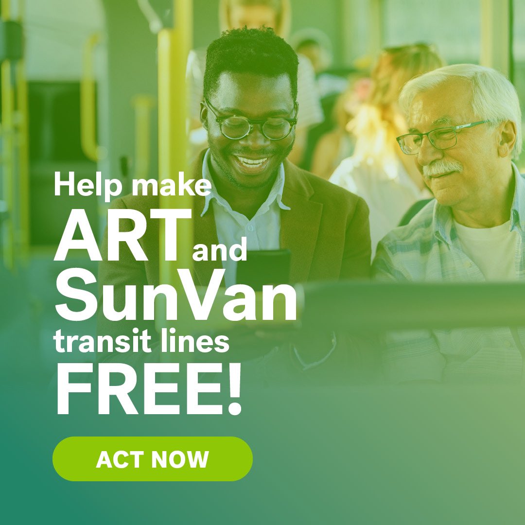 We need your support to ensure that essential workers, seniors, families and people with disabilities have access to reliable and affordable public transit. Tell the City Council to vote “YES” on keeping SunVan and ART free  

➡️ act.wilderness.org/a/abq-transit-…