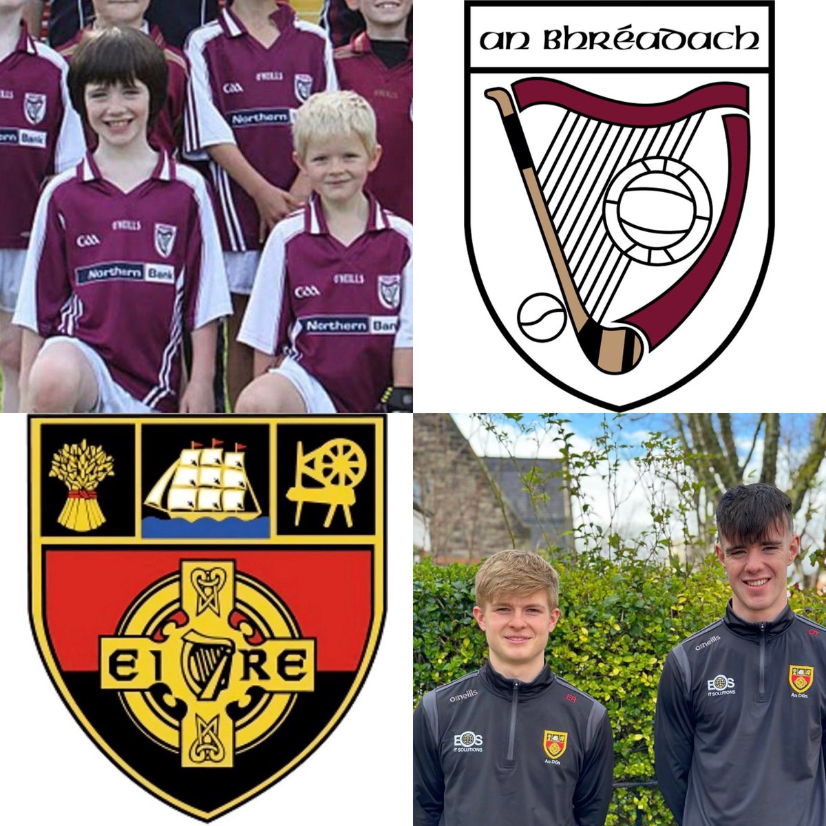 Best of luck to Oisin Treacy and Emmet Rogers representing Bredagh in the Down U20s this evening against Tyrone!

Absolutely fantastic to see how these lads have come through the ranks and are now representing the county!

Well done ❤️🖤