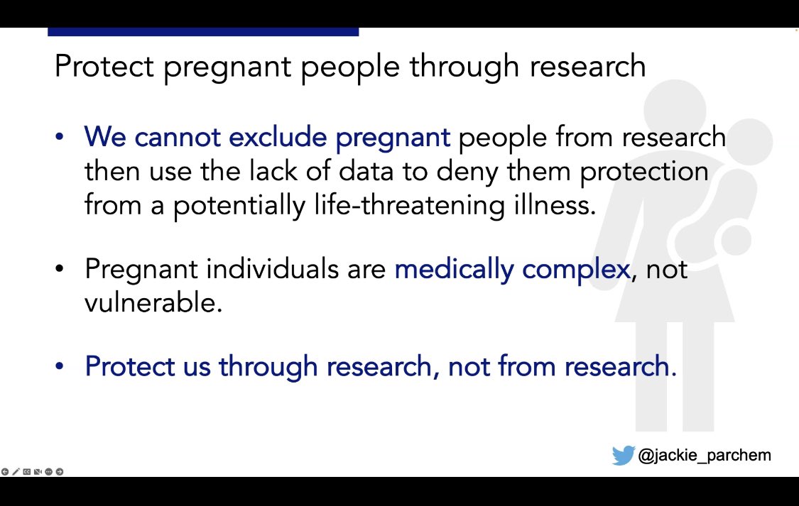Incredible words from <a href="/jackie_parchem/">Jackie Parchem, MD</a> this morning at grand rounds - we exclude pregnant patients from research and then use the lack of data to exclude the same patients from treatment. 🤯🤯🤯
<a href="/CedarsSinai/">Cedars-Sinai</a> <a href="/OBGYN_CS/">OB/GYN at Cedars-Sinai</a> #maternalmortality