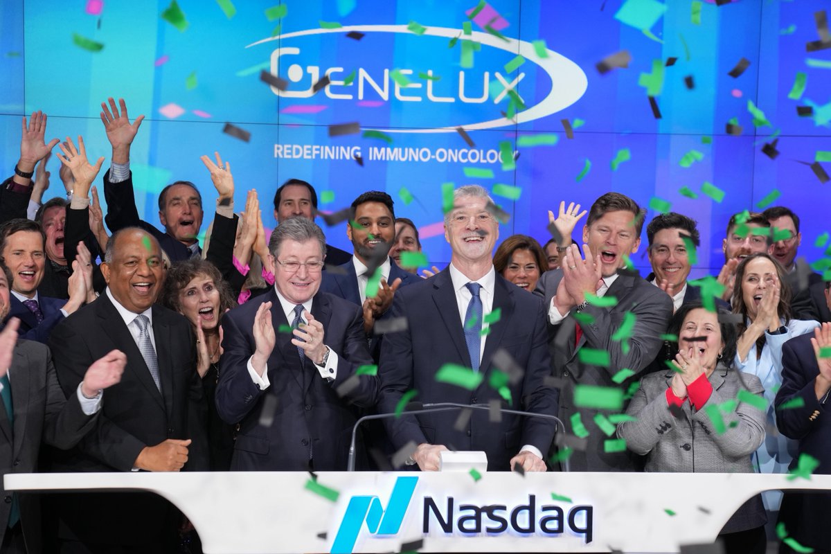 NasdaqExchange's tweet image. .@Genelux_Corp is redefining immuno-oncology. 

$GNLX is a late clinical-stage biotechnology company focused on improving the lives of patients affected by difficult-to-treat solid tumors. #NasdaqListed #CancerResearch