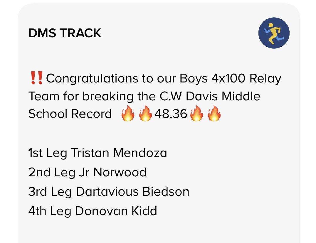 Tmen_031's tweet photo. We ran fast we can run faster.
#DavisMiddle #FBHS
@bsimmons030 @Coach_Nance @FootballBranch @BranchRecruits https://t.co/Xi9MeDx70Y