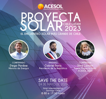 ReporteSos's tweet photo. Sara Larraín será reconocida con el premio “Proyecta Solar 2023” de ACESOL, en el mayor encuentro de esta industria en Chile
https://t.co/pSXlaTMp48
@acesol #ProyectaSolar #EnergíaSolar #Fotovoltaica https://t.co/0sVkuLKhGk