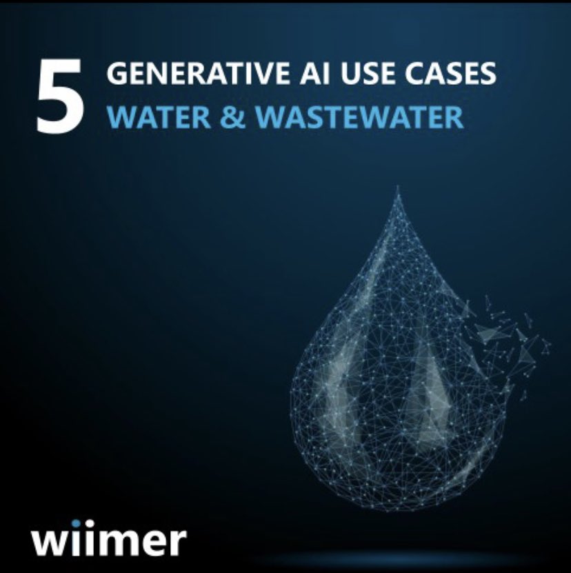 This week we address #GenerativeAI use cases applied to the #water and #wastewater sector. We will help our water utility clients grasping operational, customer and sustainability levers, by making the most of this ground-breaking technology. Find more at wiimer.com/c%C3%B3pia-ene…