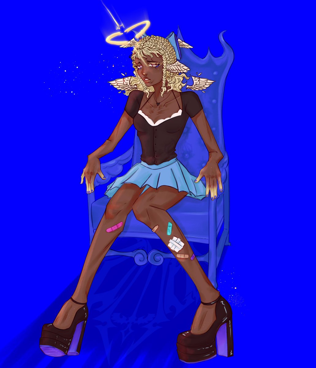 tumehloo's tweet photo. Cast from the heavens, sitting on a throne of lies.
#art #oc #classhhazard https://t.co/nfljTzeYKr