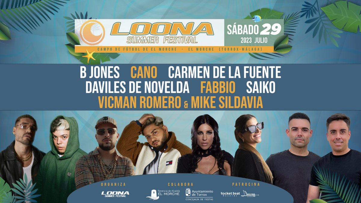 El XV Loona Summer Festival lleva a El Morche el cartel más ambicioso de su historia 👉 [bit.ly/3zeRpjZ]

#Torrox #TorroxCosta #ElMorche #CostaDelSol #LoonaSummerFest2023 #Torro365