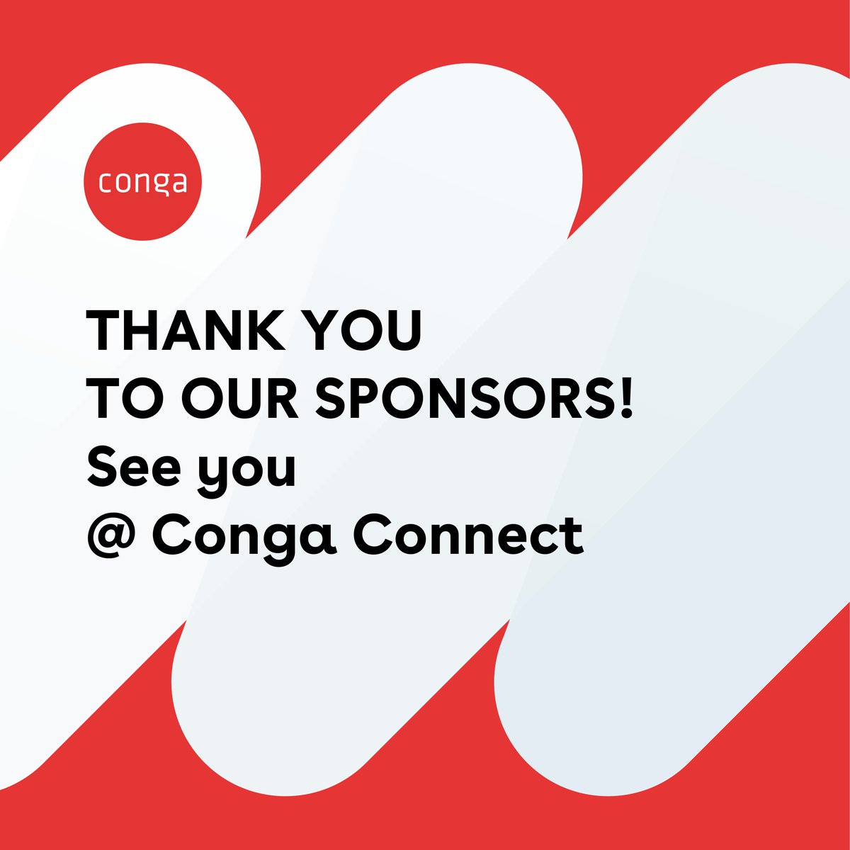 Thank you to our sponsors for helping make #CongaConnect 2023 happen! We can’t wait to see you there!  
Be sure to stop by the expo hall and check them out 👋. View the full list here: okt.to/zgwvQN