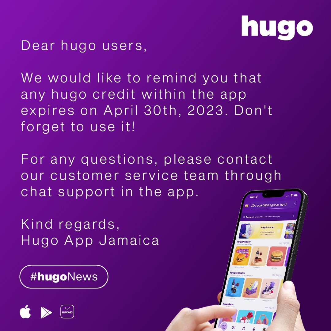 Hugo Rd App hugo app (@hugoapp_jm) / Posts / X