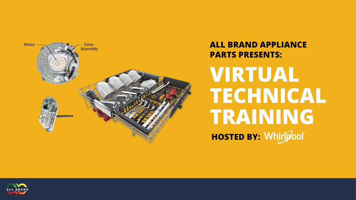 AllBrandOnline's tweet photo. We're offering virtual technical training hosted by Whirlpool that will feature live and interactive training in numerous categories. Contact your Sales Rep or message us today!
#allbrandonline #abap #allbrandapplianceparts #applianceparts #virtualtraining #Whirlpool #Laundry https://t.co/Uac1j6WHR5