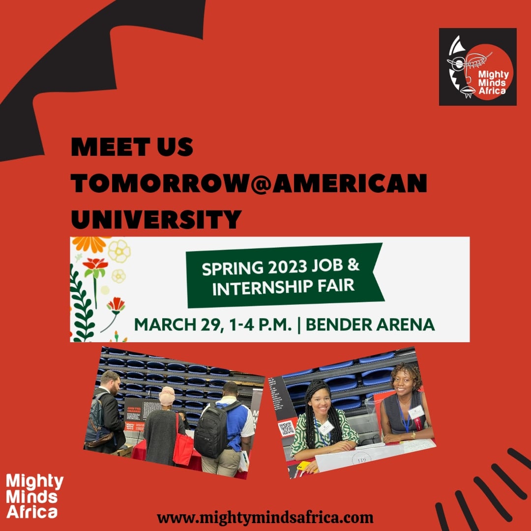 Spot us at @AUCareerCenter Spring 2023 Job and Internship Fair! at American University in DC

Follow us to stay updated with all our beneficial Projects for you

#mma #internship
Blessing CEO Arrested Abba Kabir Yusuf Ihedioha Seyi Tinubu Foluke Daramola The DSS Chinedu Imo state