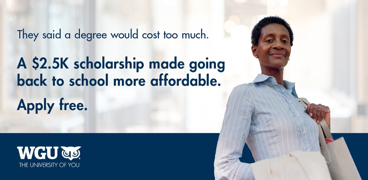 WGUNevada's tweet photo. When it comes to your career, a degree can prepare you for the next important step. You can find exactly that at WGU. 
 
Apply by March 31, 2023! https://t.co/rbmdvnc1U6 https://t.co/xkgzyJiaFr