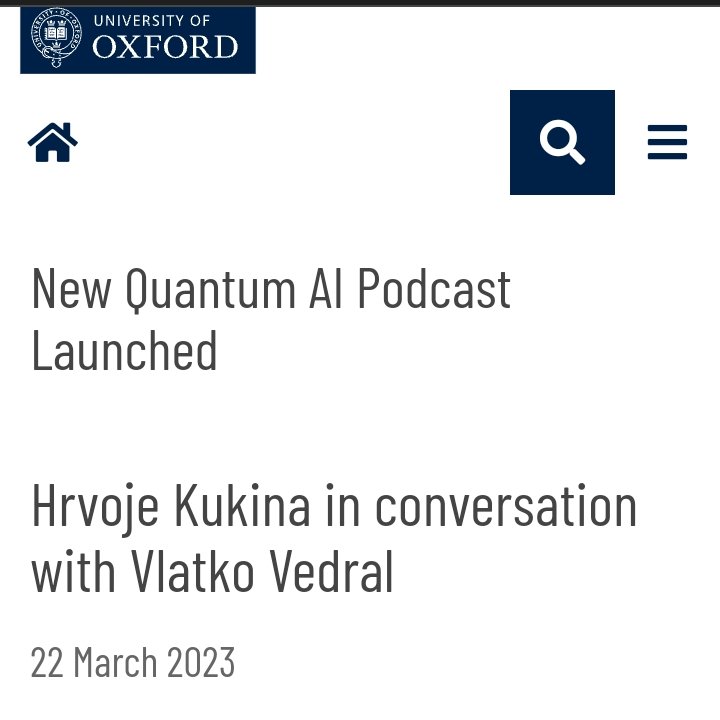 HrvojeKukina's tweet image. Thank you #OxfordQuantumInstitute 
@UniofOxford 

#quantum #quantumtheory #quantummechanics #quantumcomputer #quantumphysics #quantumcomputing #qiskit #physics #mathematics #quantumtechnology #ai #artificialintelligence #machinelearning #deeplearning #datascience