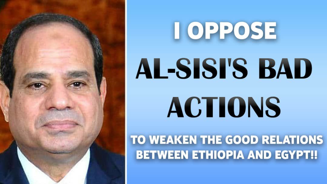 sintayehutaye6's tweet photo. I oppose Al-Sisi's bad actions to weaken the good relations between Ethiopia and Egypt!!
#ThethreatofEthiopiascollapseisover https://t.co/vSIeGf5gg4
