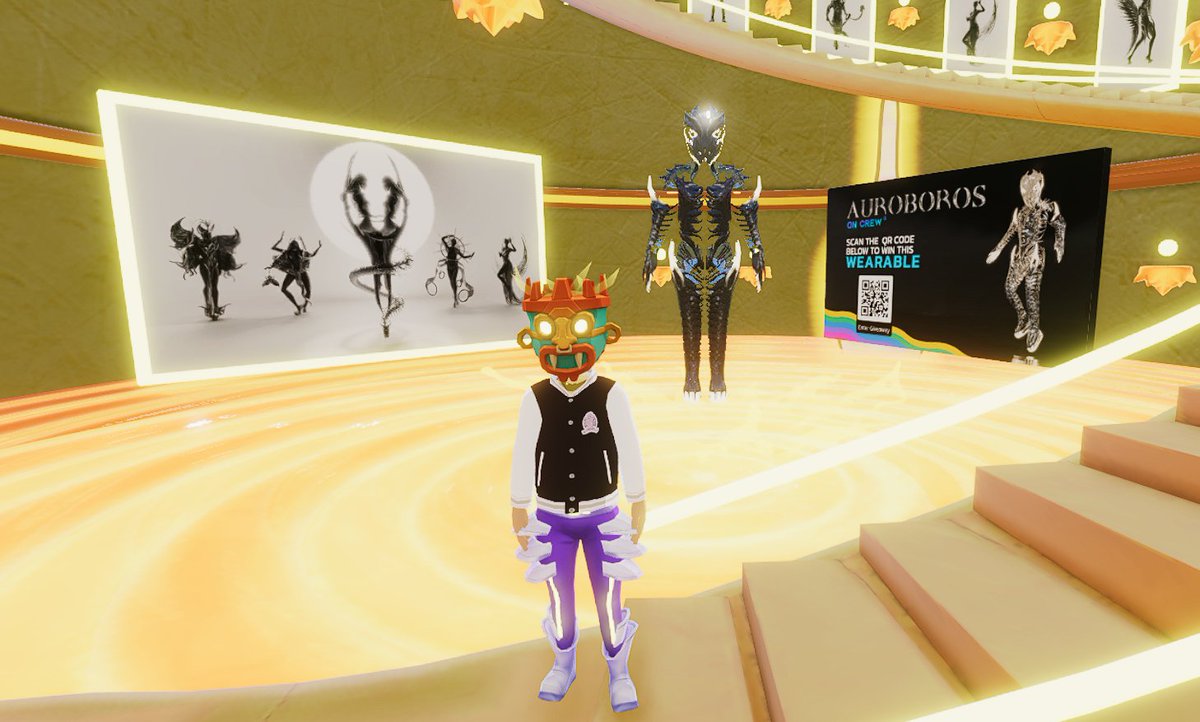 At <a href="/auroboros_ltd/">AUROBOROS</a> Serpent Armour Exhibition in <a href="/decentraland/">Decentraland</a> 

📍-96, -12
#MVFW23