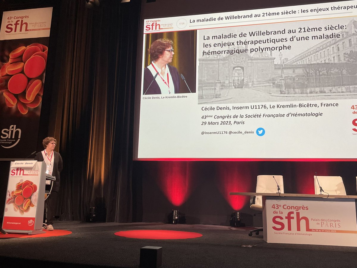 Un bel exposé en plénière de Cécile Denis au congrès de la SFH.