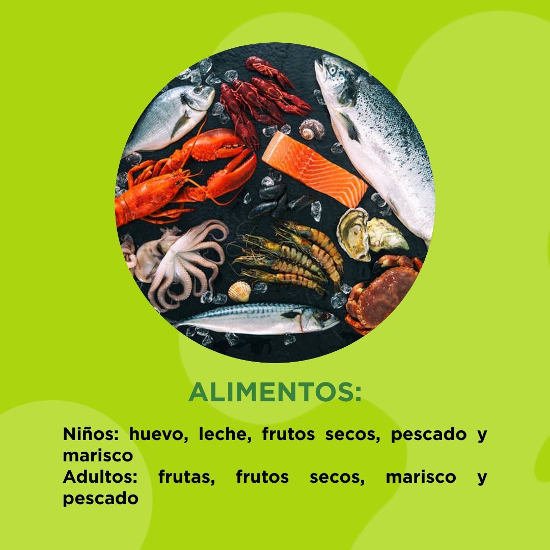 SEAIC_Alergia's tweet photo. Se estima que la #alergia a los #alimentos afecta del 1 al 3% de la población general, y que es más frecuente en los #niños menores de 3 años, en los que puede llegar a afectar hasta al 8%. 
👉🏻🔗https://t.co/gdkO5t0Dv0 https://t.co/yZ2Mz2FqEf