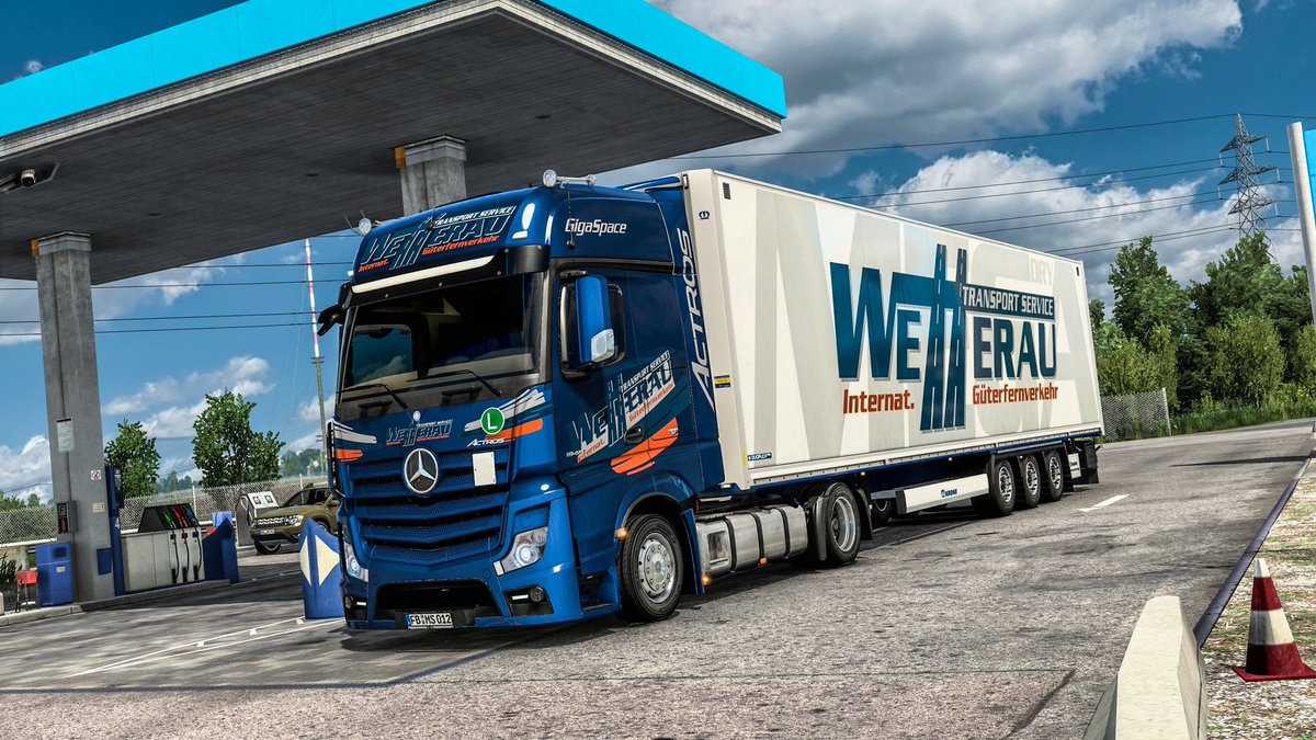 WTS_VTC's tweet image. thirsty ⛽️ @SCSsoftware #EuroTruckSimulator2 #Actros