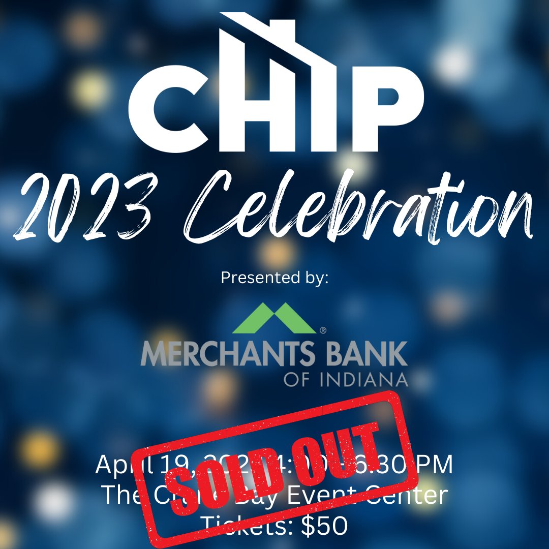 CHIP Indy (@chipindy) on Twitter photo With your generous support, we are pleased to announce the 2023 CHIP Celebration, presented by <a href="/MerchantsBankIN/">Merchants Bank</a>, has SOLD OUT!
You can still be placed on the waitlist by contacting Amy Gibson at agibson@chipindy.org. Thank you for your continued support! ❤️ With your generous support, we are pleased to announce the 2023 CHIP Celebration, presented by <a href="/MerchantsBankIN/">Merchants Bank</a>, has SOLD OUT!
You can still be placed on the waitlist by contacting Amy Gibson at agibson@chipindy.org. Thank you for your continued support! ❤️