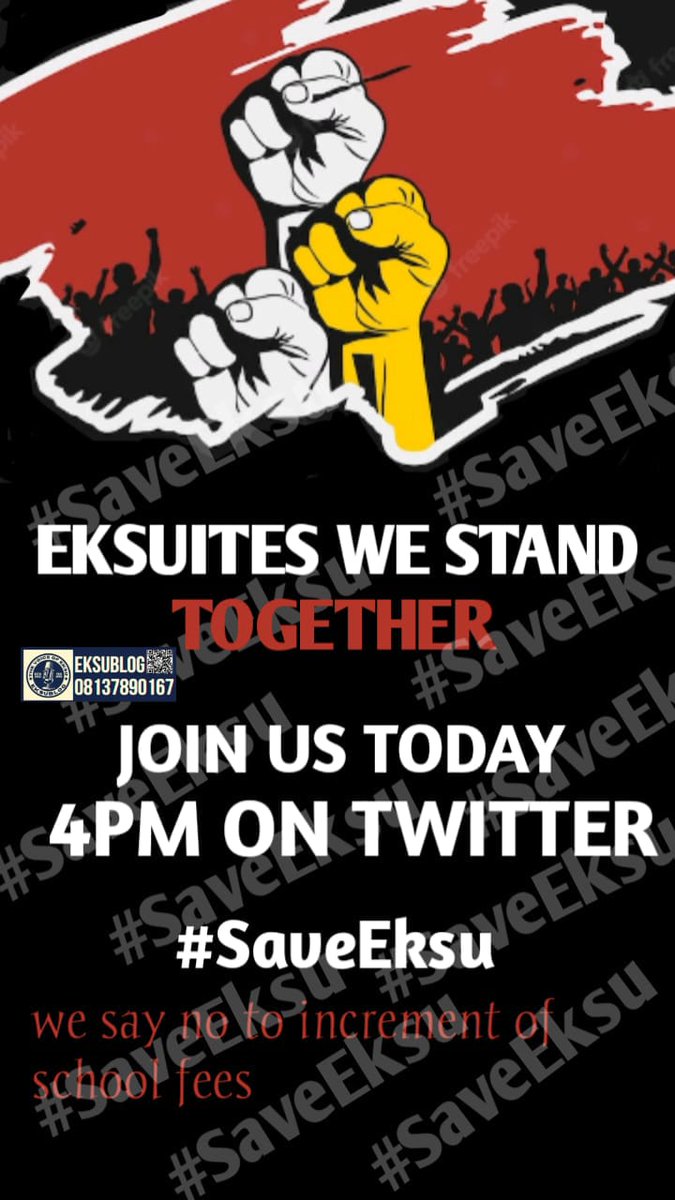 prophetics99418's tweet photo. @maryosoomotoso1 @ekitimedia @senAdetunmbi @kimoointl @DeborahToluwase  @imgorosoekiti @blessingmoyino
@RtToba
@cpsekiti
@oapaynigeria @ceasarolu @ekitistategov @bisiafayemi @FunminyiAfuye @kfayemi @biodunaoyebanji @olumuyiwaayo @iMotivateAfrica @ekitistategov
#SaveEKSU https://t.co/rXsdxrnb7u