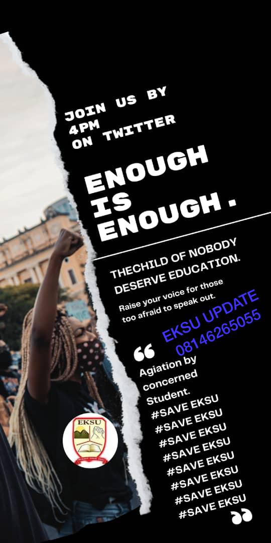 prophetics99418's tweet photo. @maryosoomotoso1 @ekitimedia @senAdetunmbi @kimoointl @DeborahToluwase  @imgorosoekiti @blessingmoyino
@RtToba
@cpsekiti
@oapaynigeria @ceasarolu @ekitistategov @bisiafayemi @FunminyiAfuye @kfayemi @biodunaoyebanji @olumuyiwaayo @iMotivateAfrica @ekitistategov
#SaveEKSU https://t.co/rXsdxrnb7u