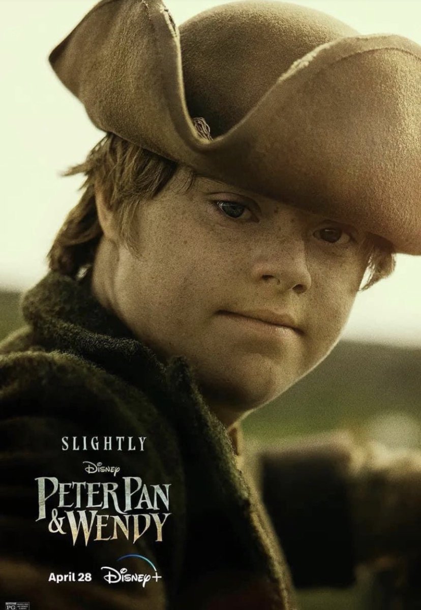 Noah Matthews Matofsky as Slightly in the upcoming Peter Pan &amp; Wendy movie 💛💙