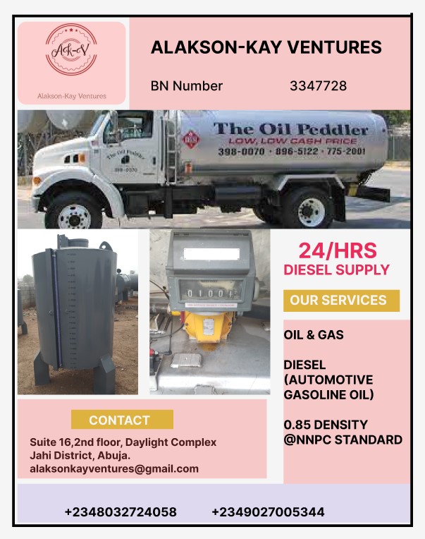 wonsbyte's tweet image. For your quality Diesel supply, holla at me for good price. Also, I can help you supply any types of Diesel Tank you need for your Diesel. At Homes, offices and plazas.
08032724058
#John Wick
#Orji Uzor Kalu
#Efcc
#Emeka Ihedioha
#uiux
