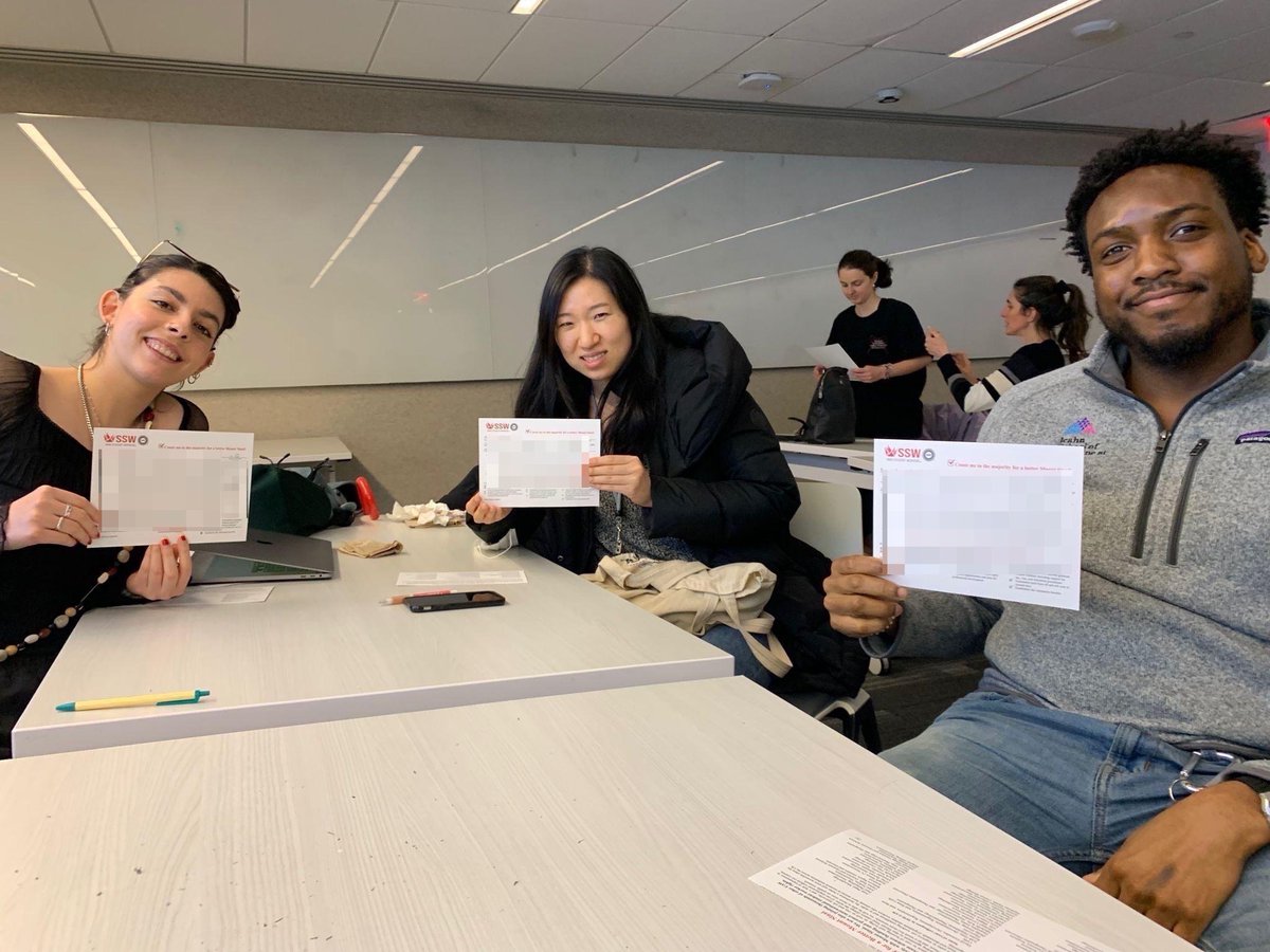 SSWUAW's tweet photo. A majority of student workers have signed authorization cards in support of forming our union, Sinai Student Workers-UAW! https://t.co/F7TMluLHPa