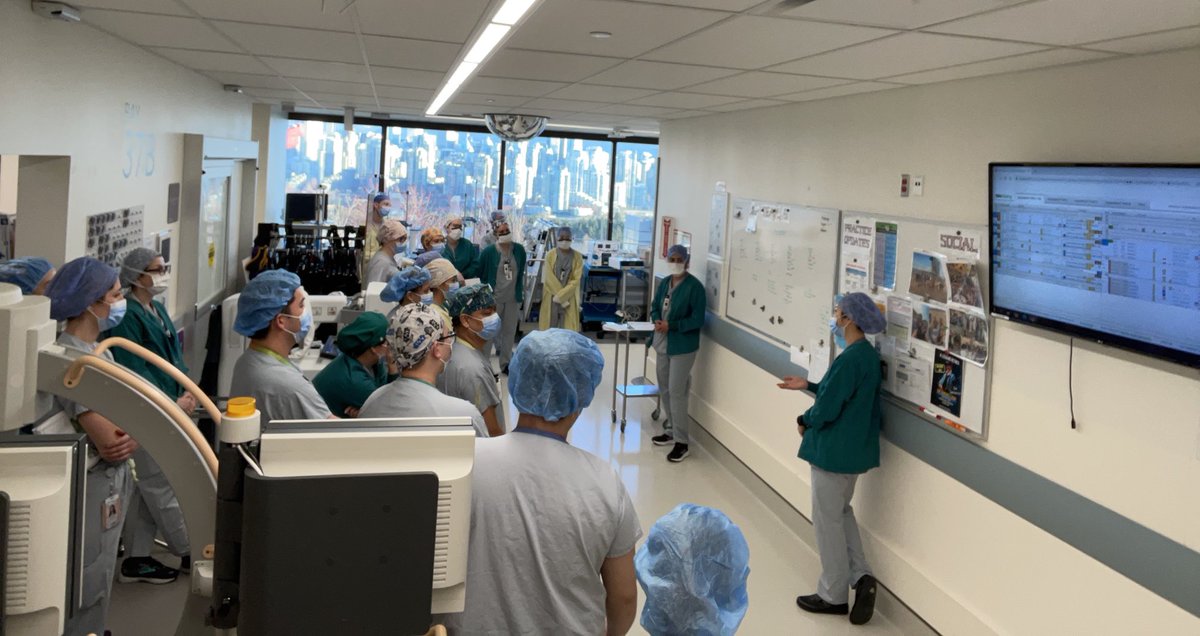 pierreguyubc's tweet photo. One of my favorite things to see: Keen VGH OR Ortho Team (#Team 5) at morning report. FIVE ORTHO ROOMS TODAY!  Great way to start #CdnOrthoDay #LiveLifePainFree 
@cdnorthoassoc ⁦@LaurieHiemstra⁩ ⁦@SportsHipFemi⁩ #orthotwitter https://t.co/2ypzRgkrZM