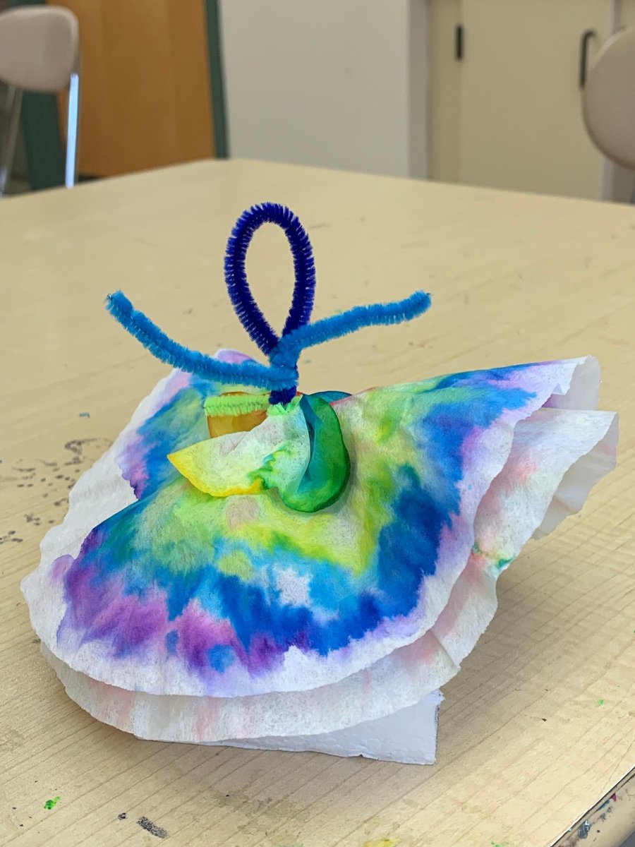 ESCofNJ's tweet photo. Some great coffee filter art by NuView Academy students! #ESCNJ #NuViewNJ https://t.co/S36yLMcqjb