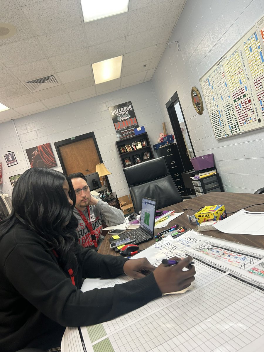 fcs_scheduler's tweet photo. Spending time at The City!!! - Tri-Cities High School that is…HOME OF THE BULLDOGS!!!!…new dry erasable Master Schedule grids were created for the CAP Raquel Alcindor…she LOVES THEM!!! https://t.co/lDDEqBoYoq