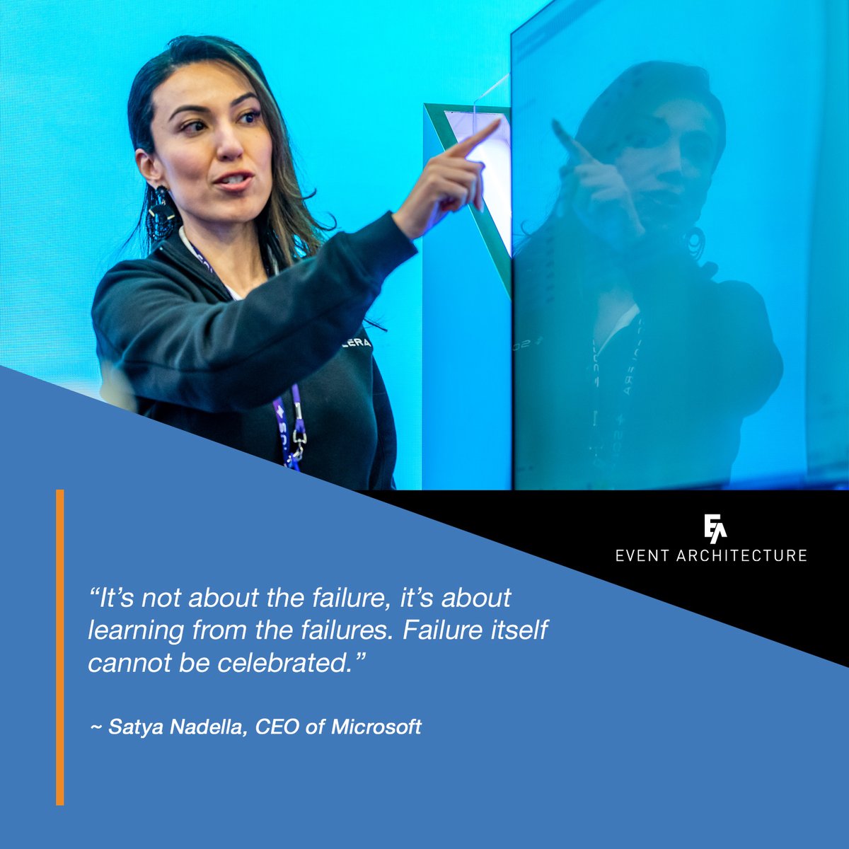 eventarchus's tweet image. One step to failure is one step closer to success. 

#microsoft #satyanadella #eventarchitecture