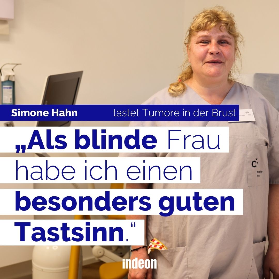 indeonmagazin (@indeonmagazin) on Twitter photo Wusstest du, dass sehbehinderte Menschen Tumore 🎗 viel früher ertasten können als Frauenärzt:innen? Wie das geht, erfährst du bei im 📹 von <a href="/carinadobra/">Carina Dobra</a> und <a href="/estherstosch/">Esther Stosch</a>: indeon.link/klkIx
#epdVideo Wusstest du, dass sehbehinderte Menschen Tumore 🎗 viel früher ertasten können als Frauenärzt:innen? Wie das geht, erfährst du bei im 📹 von <a href="/carinadobra/">Carina Dobra</a> und <a href="/estherstosch/">Esther Stosch</a>: indeon.link/klkIx
#epdVideo