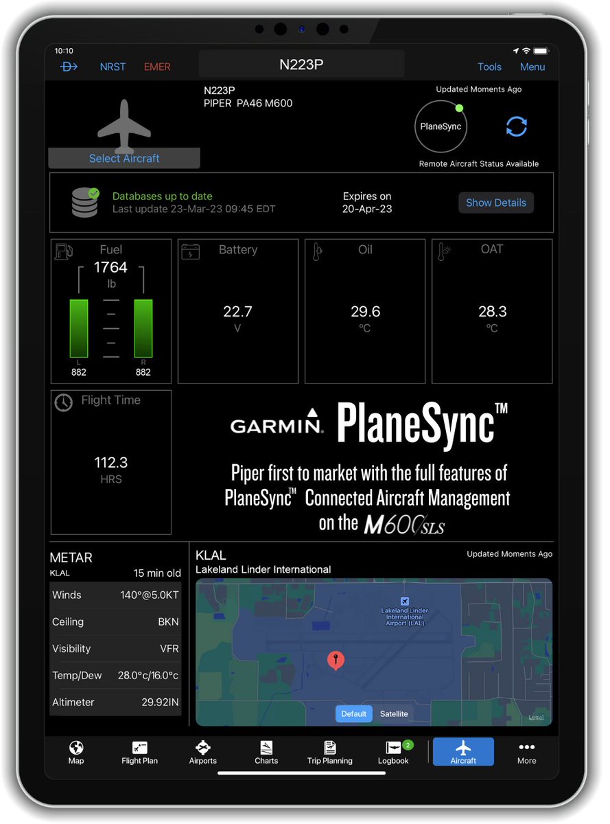 piperaircraft's tweet photo. Yesterday, Piper Aircraft was announced as @GarminAviation’s launch OEM for their newest Connected Aircraft Management tool, PlaneSync. Learn more at the link in our bio. #FreedomOfFlight #PiperAircraft #Avionics #GarminAviation #PlaneSync #AviationNews https://t.co/60w12ROgcI