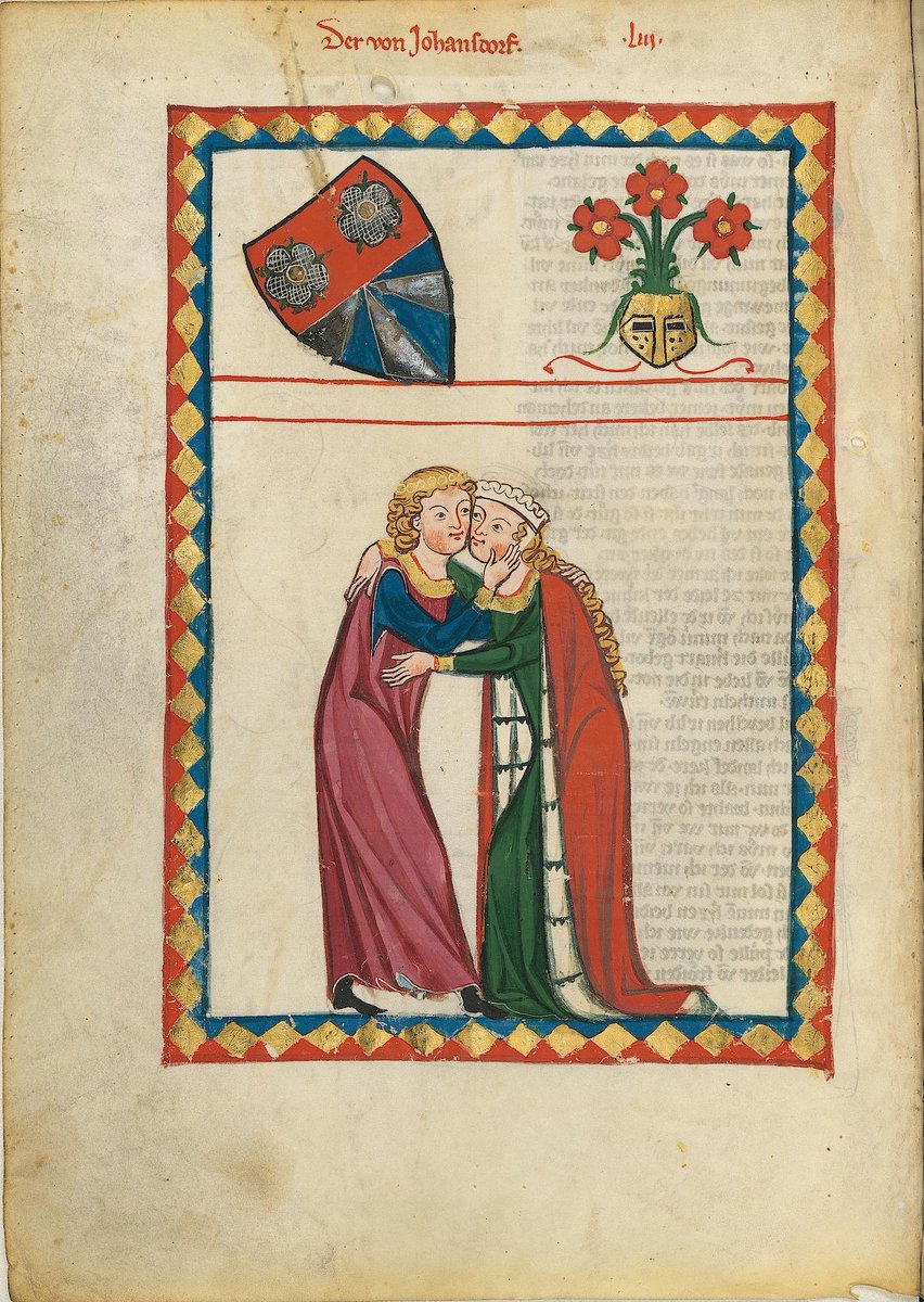 HSCensus's tweet photo. Heute ist der #HugAMedievalistDay! An diesem besonderen Tag sendet der @HSCensus allen Mediävistinnen und Mediävisten eine Umarmung und wünscht allen einen schönen und erfolgreichen Tag (https://t.co/uZufC1n7AS, Bl. 179v). #medievaltwitter https://t.co/z8sDZJZf7K