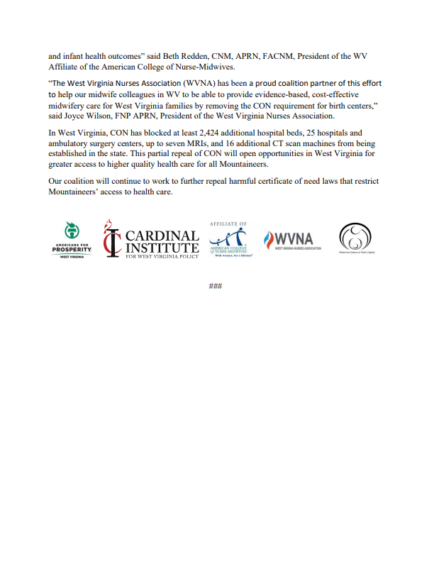 CardinalWV's tweet image. Thank you @WVGovernor for signing and thank you to all the @wvhouse &amp;amp; @wvsenate legislators that helped us get here! #endCON