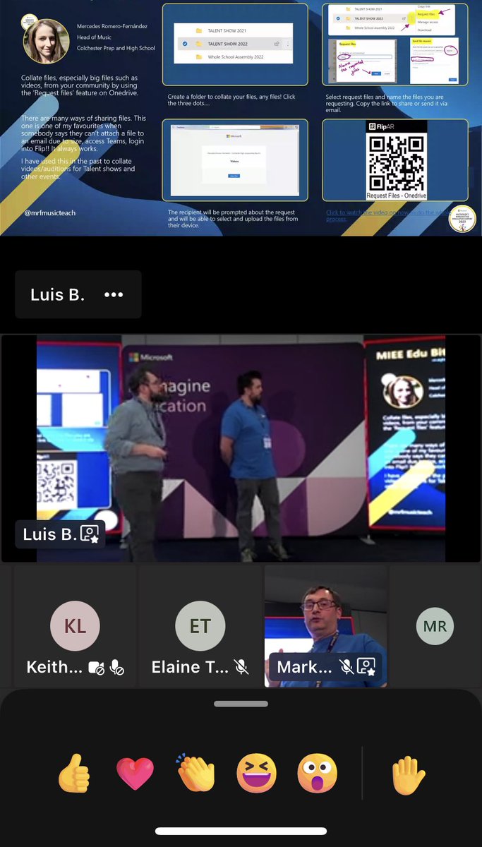 Mrfmusicteach's tweet photo. Amazing people! #MIEExpert @MSEducationUK @Bett_show  I’m so jealous not to be there!  Thank you @teach_technol for highlighting one of my #EduBites 🙏🏻 I feel included in the fun!! Such a fab community!! ❤️ GO #TeamMIEESouthEast @LuisB_MIEE @Seanmc___ @ColPrepHigh https://t.co/DlP7bfLQPG