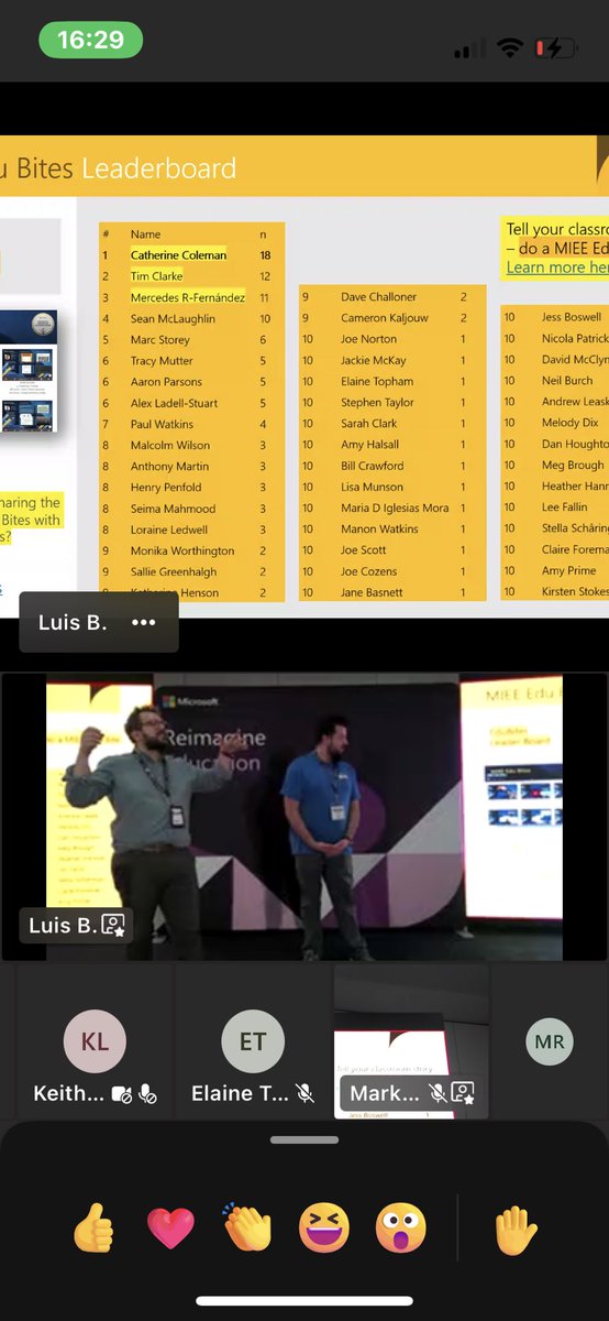 Mrfmusicteach's tweet photo. Amazing people! #MIEExpert @MSEducationUK @Bett_show  I’m so jealous not to be there!  Thank you @teach_technol for highlighting one of my #EduBites 🙏🏻 I feel included in the fun!! Such a fab community!! ❤️ GO #TeamMIEESouthEast @LuisB_MIEE @Seanmc___ @ColPrepHigh https://t.co/DlP7bfLQPG