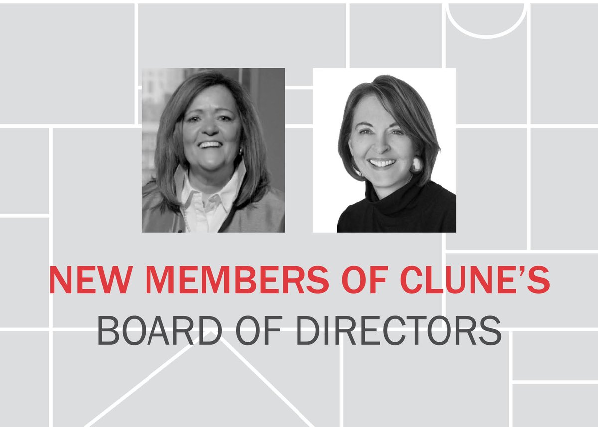 Clune is proud to announce the appointment of Susan Gallagher and Pam Light to its Board of Directors. Starting their terms on March 8th, Susan and Pam joined the board as its first external members!

Read the full press release here: clunegc.com/susan-gallaghe…