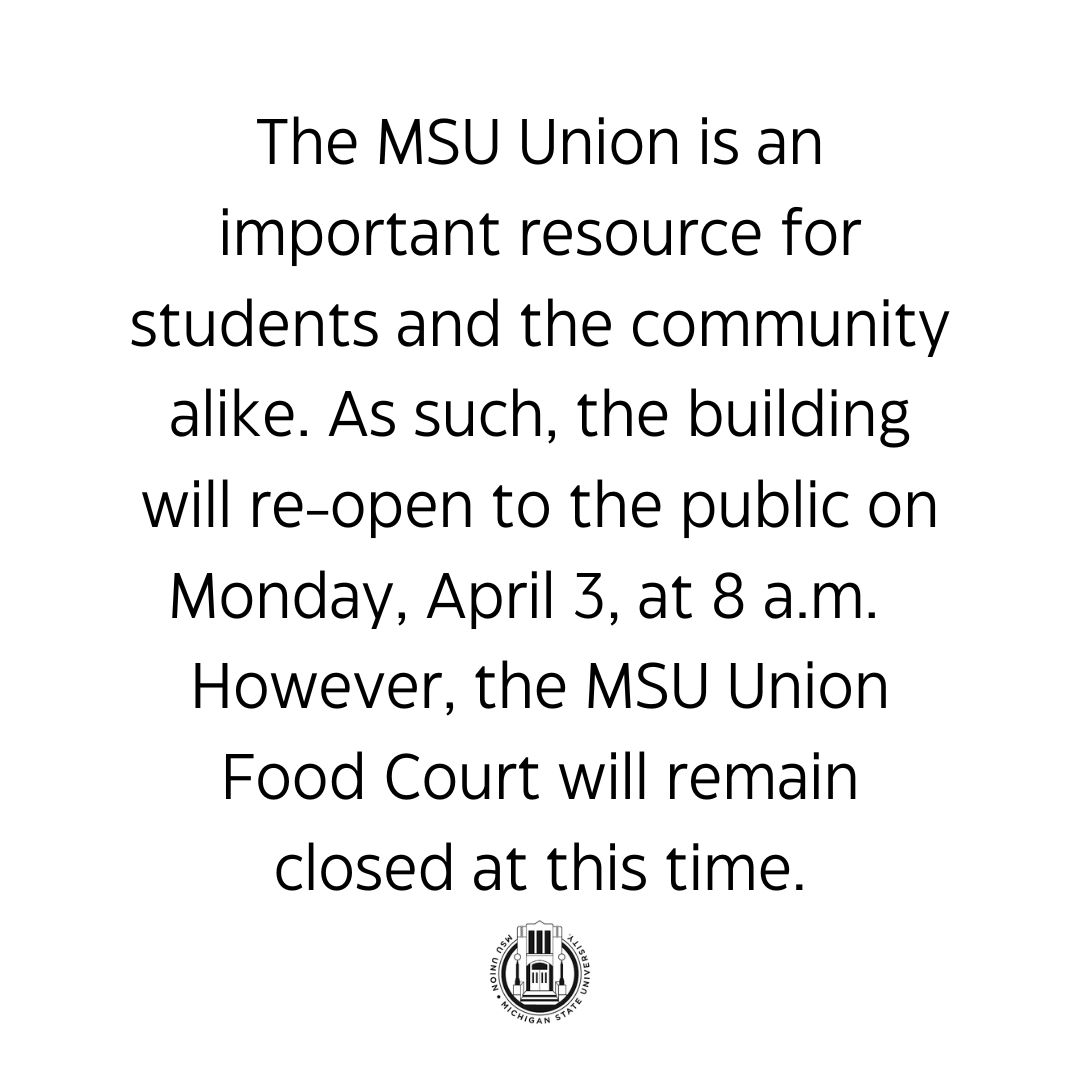 MSU Union tweet media