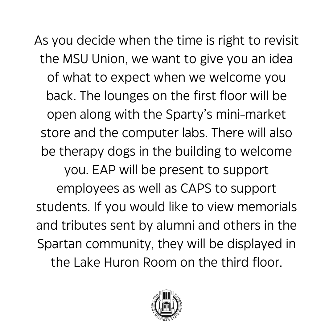 MSU Union tweet media