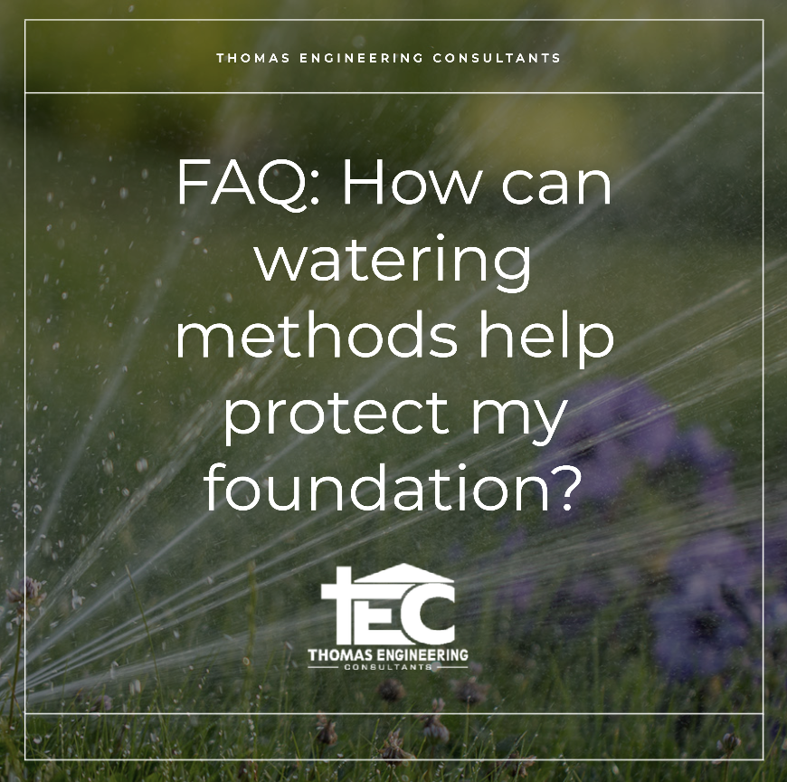 TEC_DFW's tweet photo. Watering the entire landscape is essential. The moisture should be applied to the soil near the foundation systematically and slowly, and you should also consider the weather. Overwatering can cause as much damage as underwatering.

For more info: https://t.co/PgI9GbddJr https://t.co/6J0b94rqH9