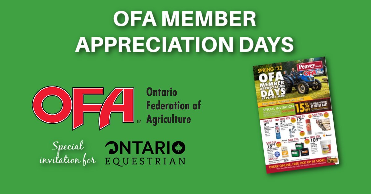 Peavey Mart on Twitter "The OntarioFarms Membership Appreciation Days