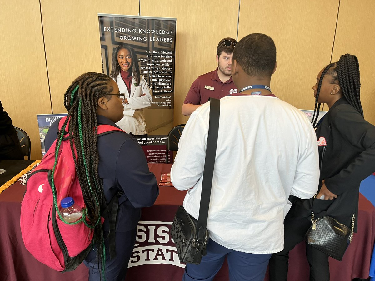 Recruiting at MS HOSA Conference for  RMSS Program and Teen Health Summit! <a href="/MSUExtService/">MSU Extension</a> <a href="/MSU_DAFVM/">MSU Division of Agriculture, Forestry, and Vet Med</a> @MSU_FSNHP <a href="/MSStateAdmit/">Mississippi State Admissions</a> <a href="/UHC/">UnitedHealthcare</a>