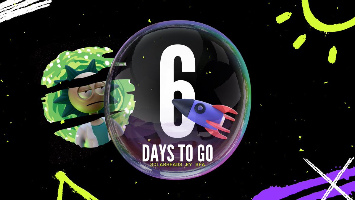 6 Days ‘Til the SolarHeads Power the #Blockchain! 🌞🚀

Launch Date: 4/4/23
Supply: 5,555 3D SolarHeads
Price: .0075ETH WL / .01ETH Public

🔆 100+ Bounties
🔆 50 1/1s
🔆 Staking Multiplier

Learn More: solarfarmaccess.xyz/solarheads

Join Today’s Space: x.com/i/spaces/1YpJk…